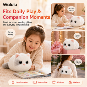 Gato Parlante con IA, Peluche Inteligente Personalizado OEM ODM para Niños, Juguete Emocional, Proveedor Mayorista - Product Image 2