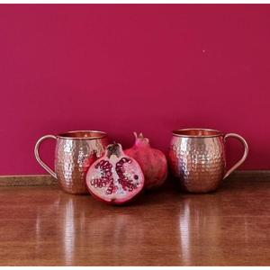 Coffrets cadeaux de mugs Moscow Mule en cuivre, réutilisables, sans BPA, design martelé, mugs de haute qualité pour whisky, bière, bar et fêtes. - Product Image 5