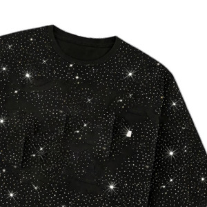 Low MOQ Crop <b>Top</b> <b>Rhinestones</b> Men's T-Shirts Custom Logo Crewneck Design Oversized 100% Cotton Summer USA Private Label OEM ODM - Product Image 4