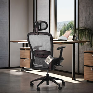 Silla ejecutiva ergonómica moderna con marco de plástico Altura ajustable Espalda sólida giratoria suave para uso en la oficina - Product Image 2