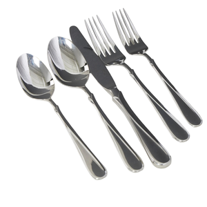Modern Bulk <b>Black</b> Plated Mirror Polish Stainless Steel Reusable Food Grade Durable Elegant Hotel <b>Cutlery</b> <b>Set</b> - Product Image 6
