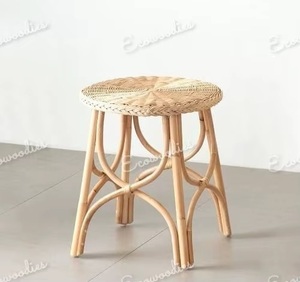 Ecowoodies <b>Bamboo</b> Rattan Coffee <b>Table</b> Eco-Friendly Coastal Design Modern Handmade Natural Finish Wood Frame Living Room - Product Image 5