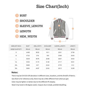 เสื้อแจ็คเก็ตวาร์ซิตี้มีฮู้ดสำหรับผู้ชาย แฟชั่นใหม่ สไตล์ยูนิเซ็กส์  ตกแต่งด้วยหนังด้านหน้าแบบสั่งทำพิเศษ เหมาะสำหรับใส่ลำลอง - Product Image 3