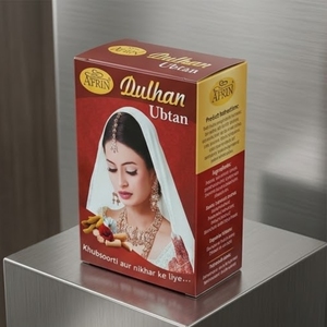 Afrin Dulhan Ubtan Powder for Radiant Bridal Glow Natural Ayurvedic <b>Face</b> Pack Skin Brightening <b>Tan</b> Removal Cleanser 100g - Product Image 2