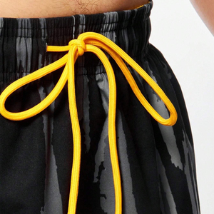 Pantalones Cortos Deportivos Personalizados para Hombre, Cintura Media, Cierre con Cordón, Transpirables, Estilo Urbano, 100% Poliéster, para Fitness y Deportes - Product Image 3