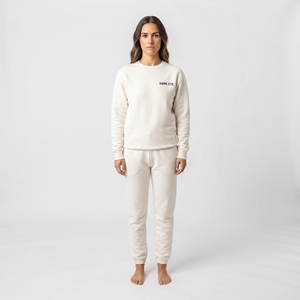 Conjunto Deportivo Informal de Dos Piezas para Mujer, Sudadera de Cuello Redondo de Algodón y Pantalones Deportivos, Ropa Deportiva Informal para la Calle - Product Image 5