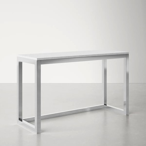 Table console en acier inoxydable, cadre élégant à pieds fins, pour appartement, hôtel, salon, entrée, couloir, décoration moderne, mobilier de maison - Product Image 3