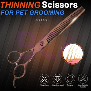 กรรไกรซอยผมสแตนเลสอย่างดี ขนาด 7 นิ้ว คมมาก สำหรับช่างผมมืออาชีพ อุปกรณ์และเครื่องมือสำหรับร้านทำผม - Product Image 3