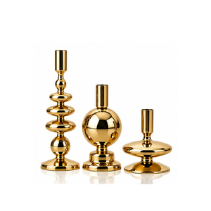Concept Home <b>Black</b> Iron Handmade Portable <b>Candlestick</b> <b>Holder</b> Set of 3 Modern Stack Design for Home Decoration and Christmas - Product Image 6