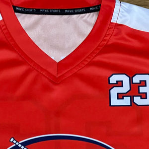 Uniforme de Lacrosse Personalizado de Alta Calidad para Mujer, Camiseta de Jugadora, Ropa Deportiva con Diseño Bordado - Product Image 5