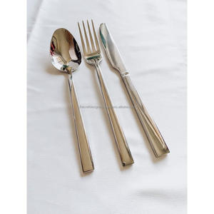 Spoon Fork And Knife <b>Set</b> of 3 Pcs Stainless Steel Cutlery <b>Set</b> And Silverware For Restaurant Supplies Hotel Event Tableware Use - Product Image 1