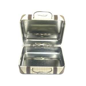 Eco-Friendly Recycled Materials Suitcase Pattern Handbag Style Rectangular Tin Glossy Lamination Factory Direct <b>Box</b> - Product Image 6