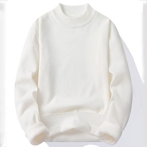 Winter New <b>Men's</b> Knitted <b>Sweater</b> with O-<b>Neck</b> Collar Printed Plush Warm Fleece Lining Quick Dry Casual - Product Image 5