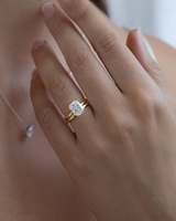 Bague de fiançailles romantique en argent sterling S925 certifiée VVS Diam, avec moissanite taille coussin allongée de 2,00 carats et sertissage à griffes