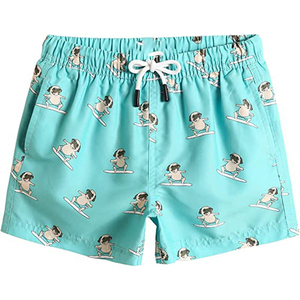Men's <b>Coral</b> Anchor Print Swim Shorts Quick Dry Elastic Waist Casual Board Shorts with Drawstring and Pockets Beach Shorts - Product Image 5
