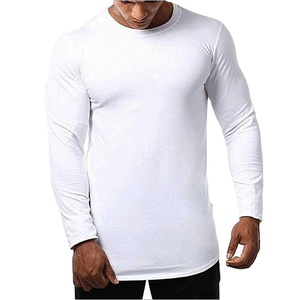 Men's Long Sleeve O-Neck Quick Dry Solid Color Slim Fit T-<b>Shirt</b> Knitted <b>100</b>%<b>Polyester</b> 200Gsm Casual Wear - Product Image 4
