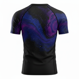 โรงงานผลิตเสื้อรัดกล้ามแบบขายส่ง รับผลิตเสื้อแบบ OEM แบรนด์ส่วนตัว เสื้อซับลิเมชั่นแบบรัดรูป สำหรับกีฬา MMA BJJ ฝึกซ้อม ชุดกีฬาผู้ชาย - Product Image 2