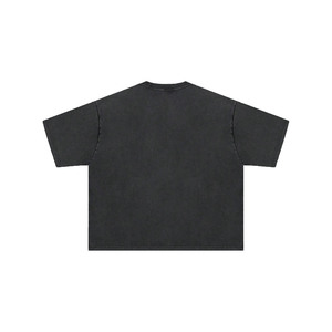 Camisetas personalizadas para hombre con diseño de estrella de diamantes de imitación de 250 GSM, estilo oversize, lavado ácido, algodón, ropa urbana, venta al por mayor, proveedor OEM personalizado - Product Image 4