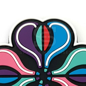 Custom PVC Patches Soft Rubber 3D Embroidered Style Hook Loop <b>Badge</b> For Bags Hats Jackets Clothing And Accessories - Product Image 4