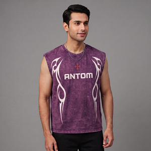 Custom Men's Plus Size Cotton Tank Tops Summer Sweat <b>Vest</b> Knitted Casual <b>Stringer</b> Tank Top for Men - Product Image 5