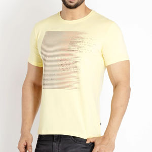 T-shirts pour hommes en coton peigné 100% respirant, coupe ample, imprimés sur mesure, prix de gros, fabrication originale, aspect soyeux - Product Image 2