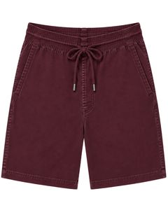 Shorts Bermuda décontractés pour hommes, couleur bordeaux, personnalisés, été, cordon de serrage, shorts de plage, légers, coupe décontractée, mélange de coton - Product Image 1