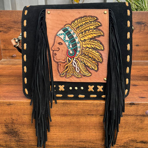 Vente chaude Portable usiné à la main en cuir suédé dissimulé transporter sac à bandoulière en cuir véritable grand concepteur épaule femmes sac - Product Image 3