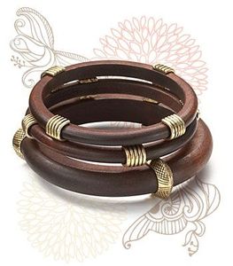 Geometric Hand Carved Natural Wooden Bangles Daily Wear Festive Party Handmade <b>Boho</b> Vintage Christian Fashion Jewelry Cuff - Product Image 3