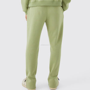 Ensemble de survêtement de sport d'hiver pour homme en polaire de haute qualité, 100% coton, imprimé délavé à l'acide, capuche - Product Image 3