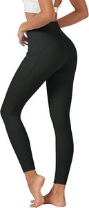 Wholesale Custom Logo Women's <b>High</b> <b>Waisted</b> Breathable Casual <b>Leggings</b> with Pockets Double Brushed Polyester Knitted Fabric - Product Image 5