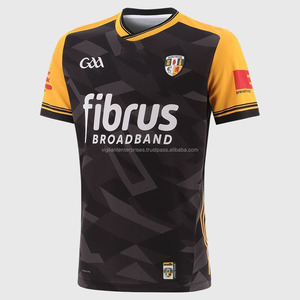 GAA Premium 100% Polyester Soccer Jersey High Performance Short Sleeve Players' Set Solid Design OEM Football Shirt Supply - Product Image 1
