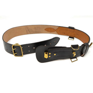 Cinturón Resistente Sam Browne con Correa de Cuero Vacuno, Hebilla de Acero Ajustable, Estilo Casual, Ecológico y Personalizable - Product Image 1