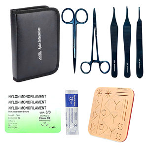 Kit de sutura para estudiantes de enfermería veterinaria, instrumentos médicos quirúrgicos, kit de práctica de sutura para estudiantes de medicina, kit de entrenamiento de sutura. - Product Image 1