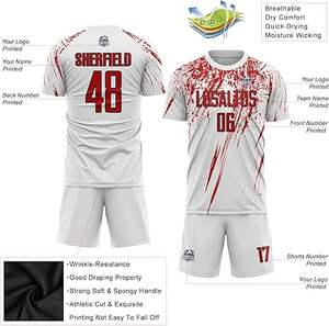 Uniforme de Fútbol de Último Diseño 100% Poliéster, Nuevo Estilo, Personalizado para Adultos, Color Personalizado, Logotipo Personalizado, Sin Mangas, Secado Rápido - Product Image 3