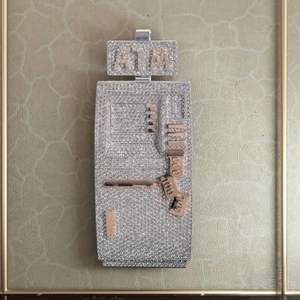 Collar Personalizado con Nombre en Letra VVS, Corte Brillante de Moissanita, Certificado, Chapado en Oro de 18K sobre Plata de Ley 925, Cadena Cubana para Hombre - Product Image 1