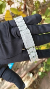 Reloj Mecánico de Lujo con Moissanita y Caja y Brazalete con Incrustaciones de Diamantes, Diseño Deportivo Moderno para la Moda Urbana - Product Image 4