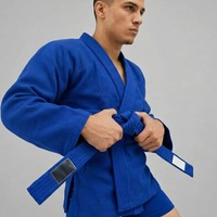 Sambo Üniforması Antrenman Takımı Dayanıklı Pamuk Polyester Kumaş Nefes Alabilir Hızlı Kuruyan Hafif Unisex Dövüş Sanatları Pratiği