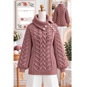 Pulls 100% acrylique ou coton, calibre 12, pour femmes, très tendance, style décontracté, pour la saison hivernale, fournisseur du Bangladesh. - Product Image 6