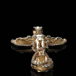 Pendentif Croix de Jésus en Moissanite VVS Plaqué Or, Breloque Religieuse en Argent 925 pour Bijoux Chrétiens Fins, Pendentifs et Breloques - Product Image 5