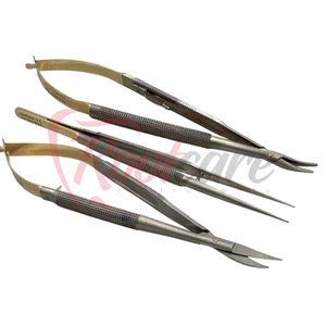 Kit d'instruments médicaux Castroviejo : Porte-aiguilles micro, Ciseaux et Pince à épiler – 3 outils de précision - Product Image 6