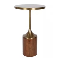 Table basse moderne extensible et pliable de qualité supérieure, finition or brossé, plateau en marbre blanc, table d'appoint, mobilier pour la maison