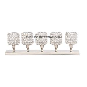 Centro de Mesa Decorativo Popular para Bodas y Fiestas, Portavelas de Cristal con Cuentas para Velas de Té - Product Image 2