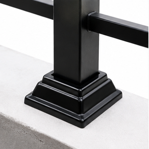 Cache-pied carré pour rampe d'escalier, support métallique pour main courante, base de marche pour escalier moderne et balcon - Product Image 4