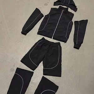 Ensemble de survêtement coupe-vent personnalisé pour homme, style baggy, en polyester et nylon, idéal pour le jogging - Product Image 5