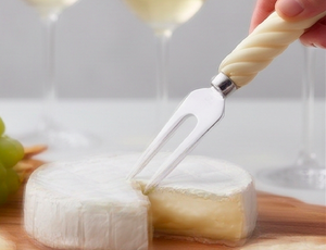 Juego de cuchillos para queso de acero inoxidable moderno con mango de diseño de cuerda de resina, utensilios de cocina para uso en bodas y restaurantes. - Product Image 5