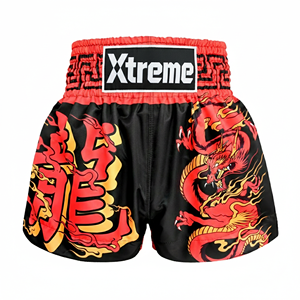 กางเกงมวยไทย MMA ศิลปะการต่อสู้ สำหรับฝึกซ้อมและแข่งขัน น้ำหนักเบา ยืดหยุ่น ระบายอากาศได้ดี  ชุดสำหรับการต่อสู้  รับทำโลโก้ตามสั่ง OEM - Product Image 4