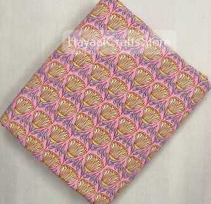 Tissu en coton imprimé à la main avec motifs floraux, imprimé traditionnel indien, doux, lavable, textile d'intérieur - Product Image 4
