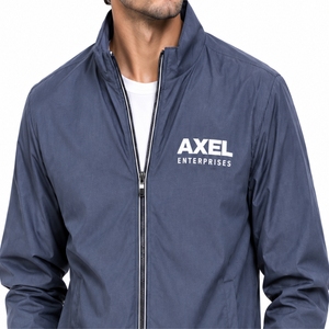 <b>Men</b> Bomber <b>Jacket</b> Ribbed Collar Zip Front Casual Lightweight Outerwear Comfortable Casual Fit Custom Logo Design <b>jacket</b> For <b>Men</b> - Product Image 5