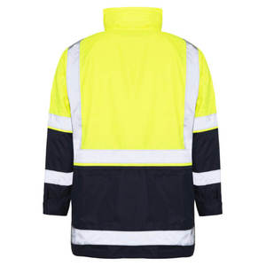 Wholesale Low Price Waterproof Reflective Safety Workwear <b>Jacket</b> Customized Logo Option Polyester for Men Women - Product Image 2