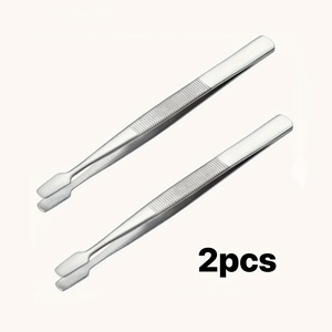 <b>Stamp</b> Holding Tweezers Curved Philately Tweezers <b>Stamp</b> Collector Tweezers Slanted Tips Manicure Craft Hobby Precision <b>Hand</b> Tools - Product Image 2
